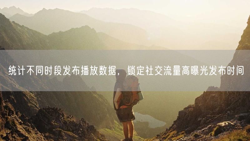 统计不同时段发布播放数据,锁定社交流量高曝光发布时间