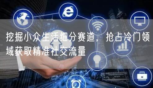 挖掘小众生活细分赛道,抢占冷门领域获取精准社交流量