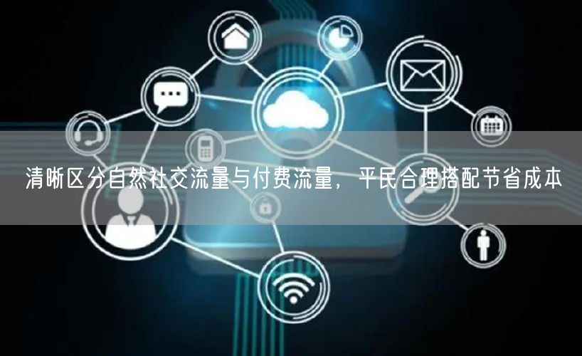 清晰区分自然社交流量与付费流量,平民合理搭配节省成本