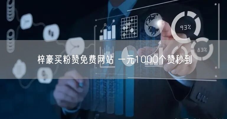 梓豪买粉赞免费网站 一元1000个赞秒到