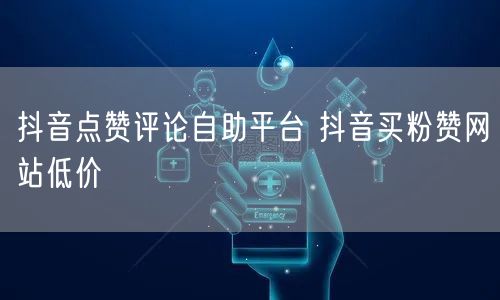 抖音点赞评论自助平台 抖音买粉赞网站低价