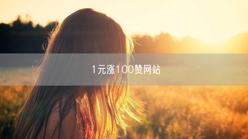 1元涨100赞网站