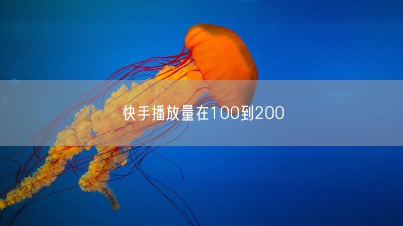 快手播放量在100到200