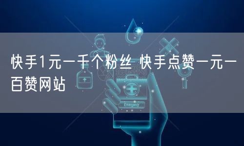 快手1元一千个粉丝 快手点赞一元一百赞网站