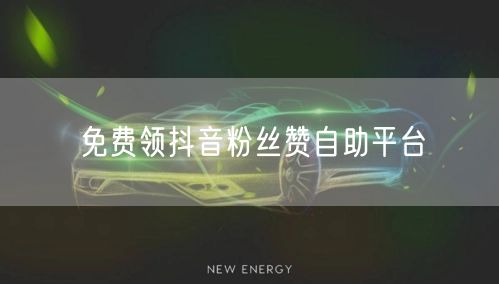 免费领抖音粉丝赞自助平台