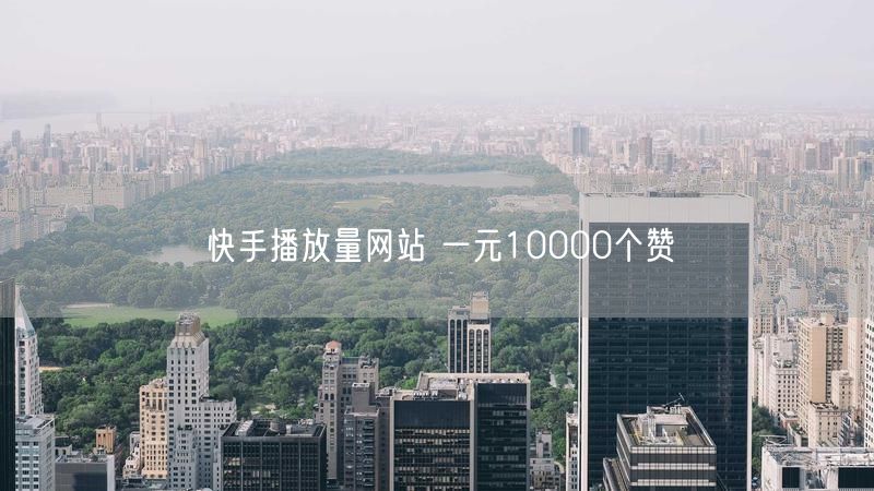 快手播放量网站 一元10000个赞