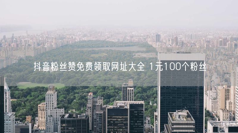 抖音粉丝赞免费领取网址大全 1元100个粉丝
