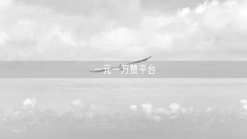 一元一万赞平台