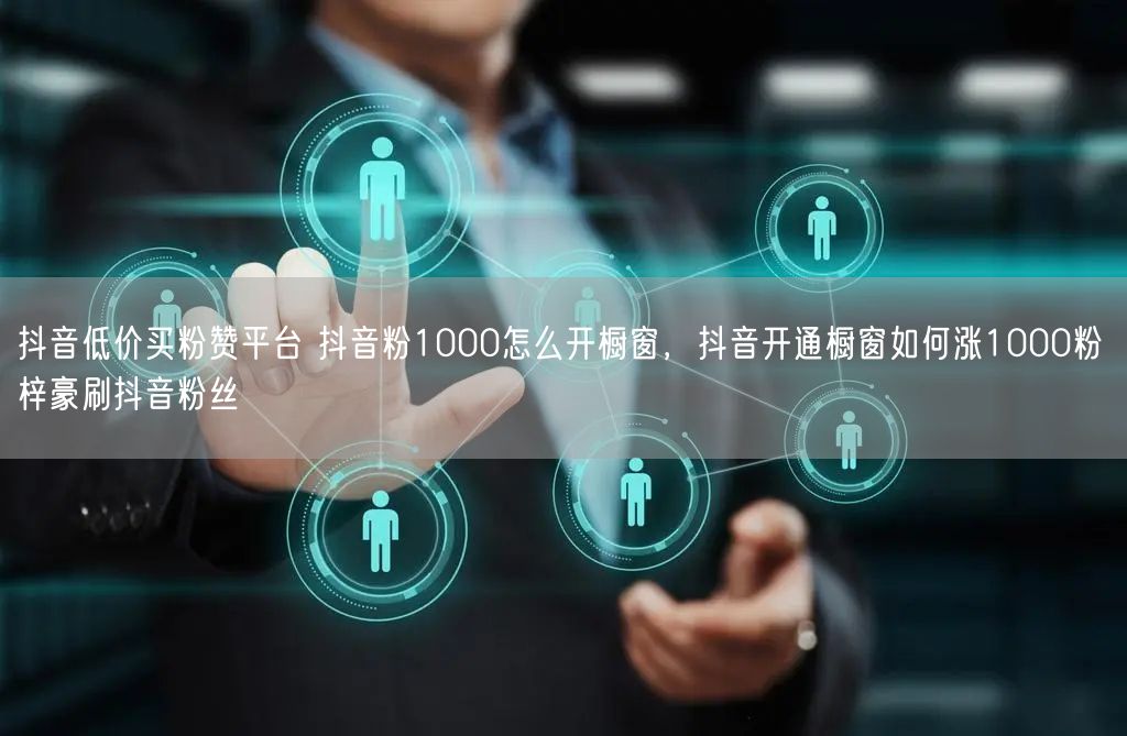 抖音低价买粉赞平台 抖音粉1000怎么开橱窗，抖音开通橱窗如何涨1000粉 梓豪刷抖音粉丝