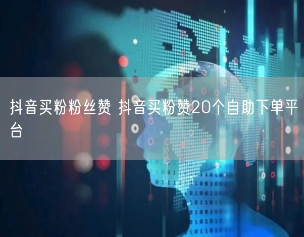 抖音买粉粉丝赞 抖音买粉赞20个自助下单平台