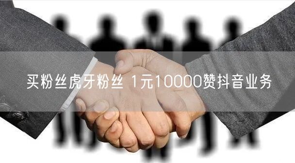 买粉丝虎牙粉丝 1元10000赞抖音业务