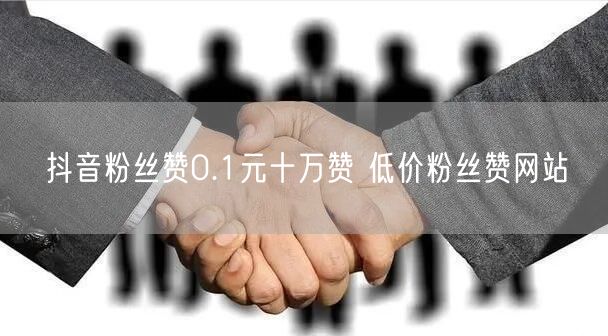 抖音粉丝赞0.1元十万赞 低价粉丝赞网站