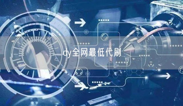 dy全网最低代刷