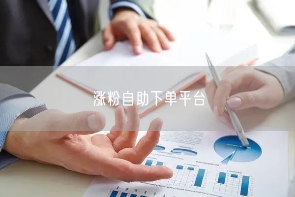 涨粉自助下单平台