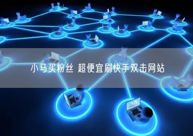 小马买粉丝 超便宜刷快手双击网站