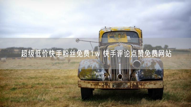 超级低价快手粉丝免费1w 快手评论点赞免费网站