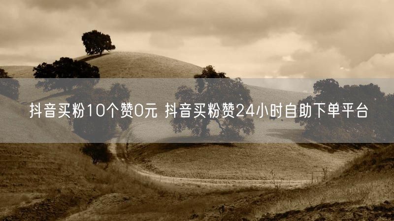 抖音买粉10个赞0元 抖音买粉赞24小时自助下单平台