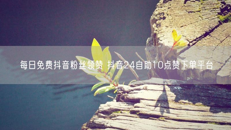 每日免费抖音粉丝领赞 抖音24自助10点赞下单平台