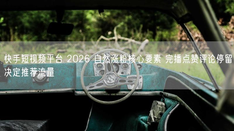 快手短视频平台 2026 自然涨粉核心要素 完播点赞评论停留决定推荐流量