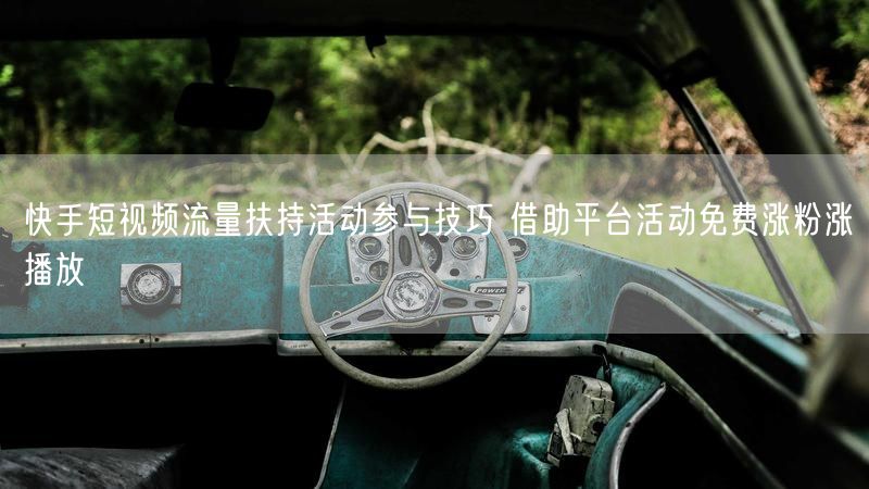 快手短视频流量扶持活动参与技巧 借助平台活动免费涨粉涨播放
