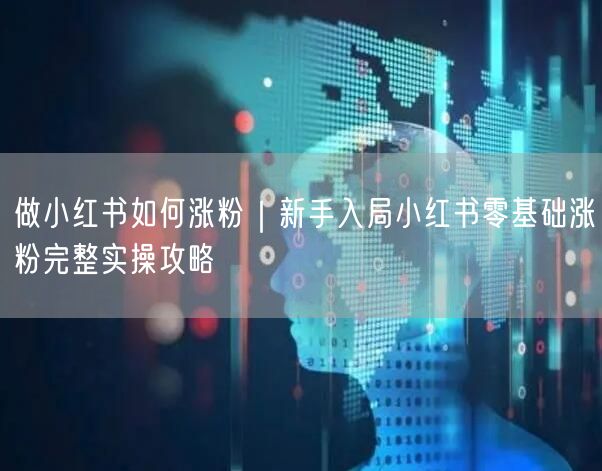 新手小红书运营必看：零基础涨粉实操攻略+避坑指南