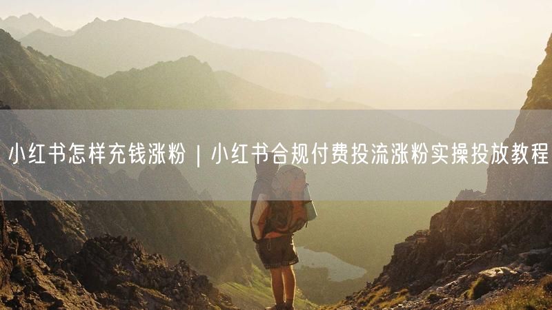 小红书怎样充钱涨粉｜小红书合规付费投流涨粉实操投放教程