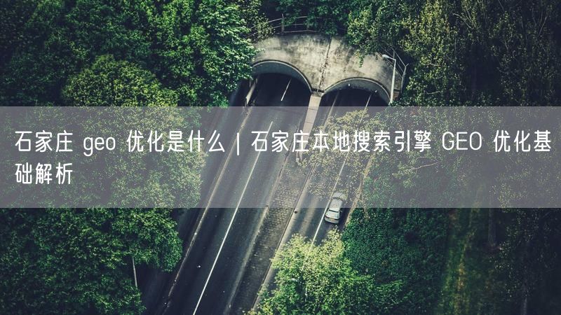 石家庄 geo 优化是什么｜石家庄本地搜索引擎 GEO 优化基础解析